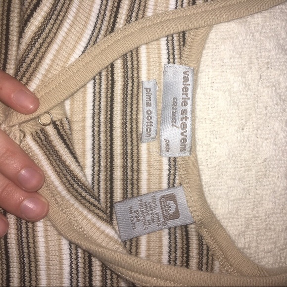 Shades of Nude cropped snap-front Tank Top - Picture 3 of 4